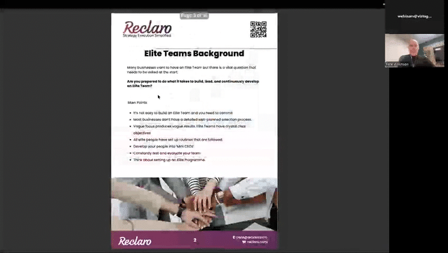 CEO Climb Webinar _ Pete Wilkinson; Elite Teams; the building, the leading, the on-going development-low